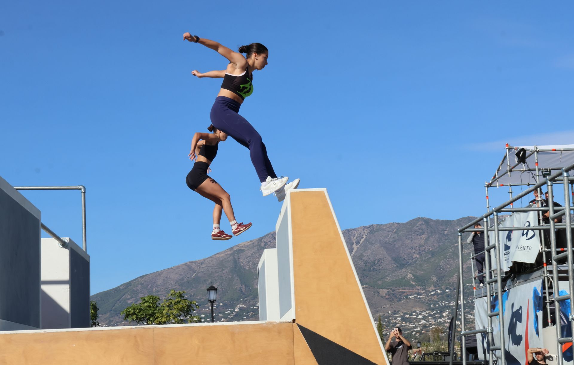 El campeonato de España de Parkour de Mijas, en imágenes