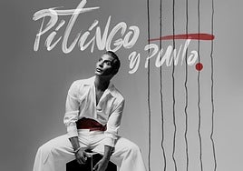 Detalle del cartel que anuncia la actuación de Pitingo en San Pedro Alcántara.