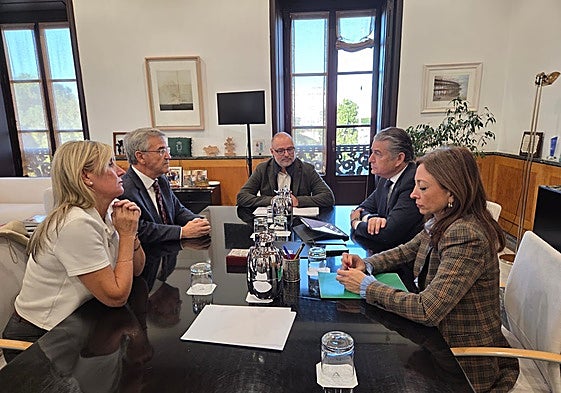 Reunión entre el alcalde de Estepona y el consejero de Sanidad.