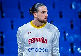 Francis Alonso, antes del encuentro ante Georgia.