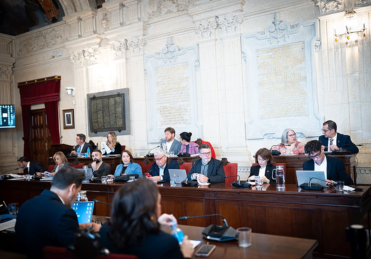 La propuesta para la moción institucional partió del concejal socialista, Pablo Orellana. En la imagen, la sesión plenaria.