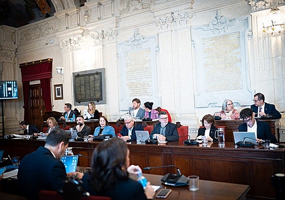 La propuesta para la moción institucional partió del concejal socialista, Pablo Orellana. En la imagen, la sesión plenaria.