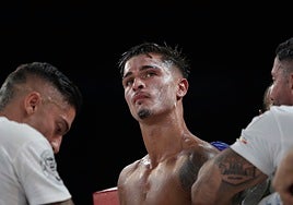 Samuel Molina, en su combate de agosto en La Malagueta.