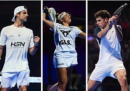 Momo González, Bea González y Fran Guerrero.