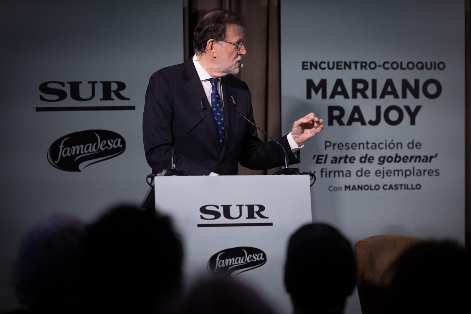 Rajoy presenta su libro en Málaga