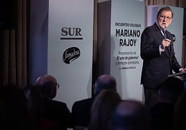 Rajoy, este martes, en Málaga.