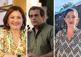 Del Cid, Sevilla y Morillas, de izquierda a derecha.