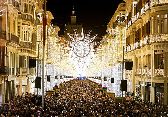 Luces de Navidad 2025 en Calle Larios.