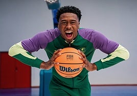 Chase Audige, en su presentación como jugador del Unicaja.