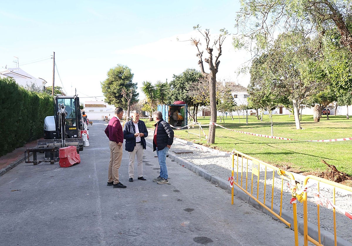 El teniente de alcalde sampedreño, Javier García, ha visitado los trabajos.