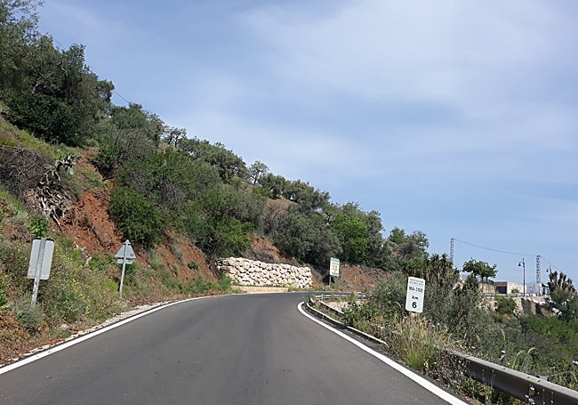 Imagen de la carretera en la que se va a actuar.