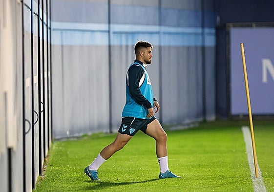 Dani Lorenzo, en un entrenamiento.