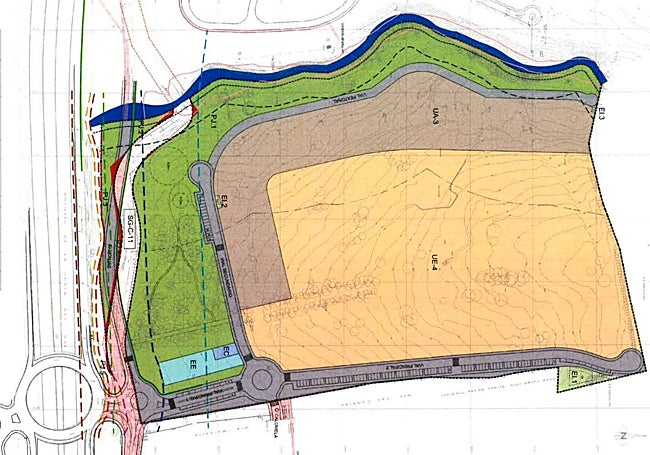 Plano del Plan Parcial de Las Monjas.
