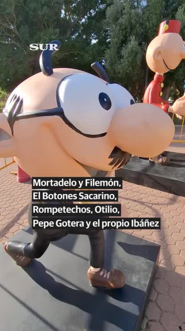 Mortadelo y Filemón ya están en el Parque de la Batería de Torremolinos