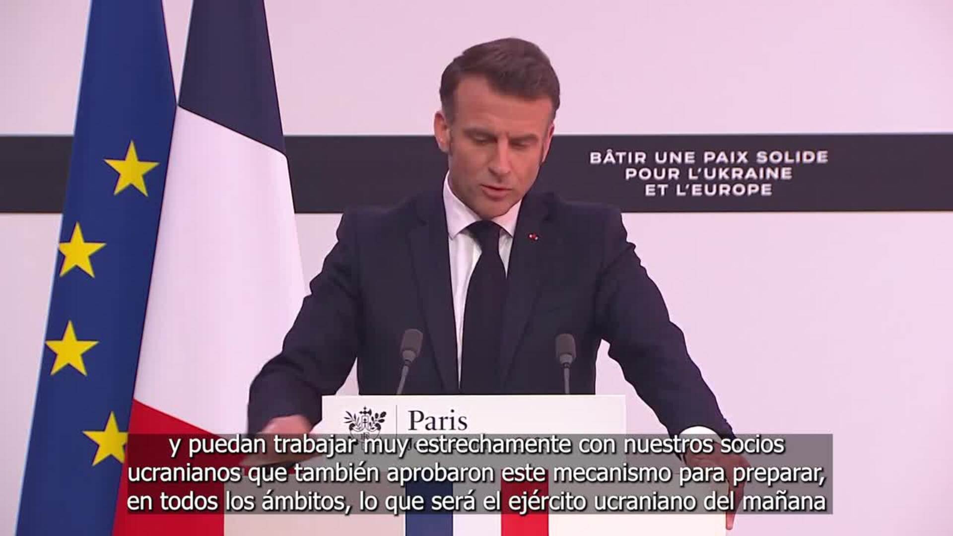 Macron anuncia el envío de una misión franco-británica para entrenar al Ejército ucraniano