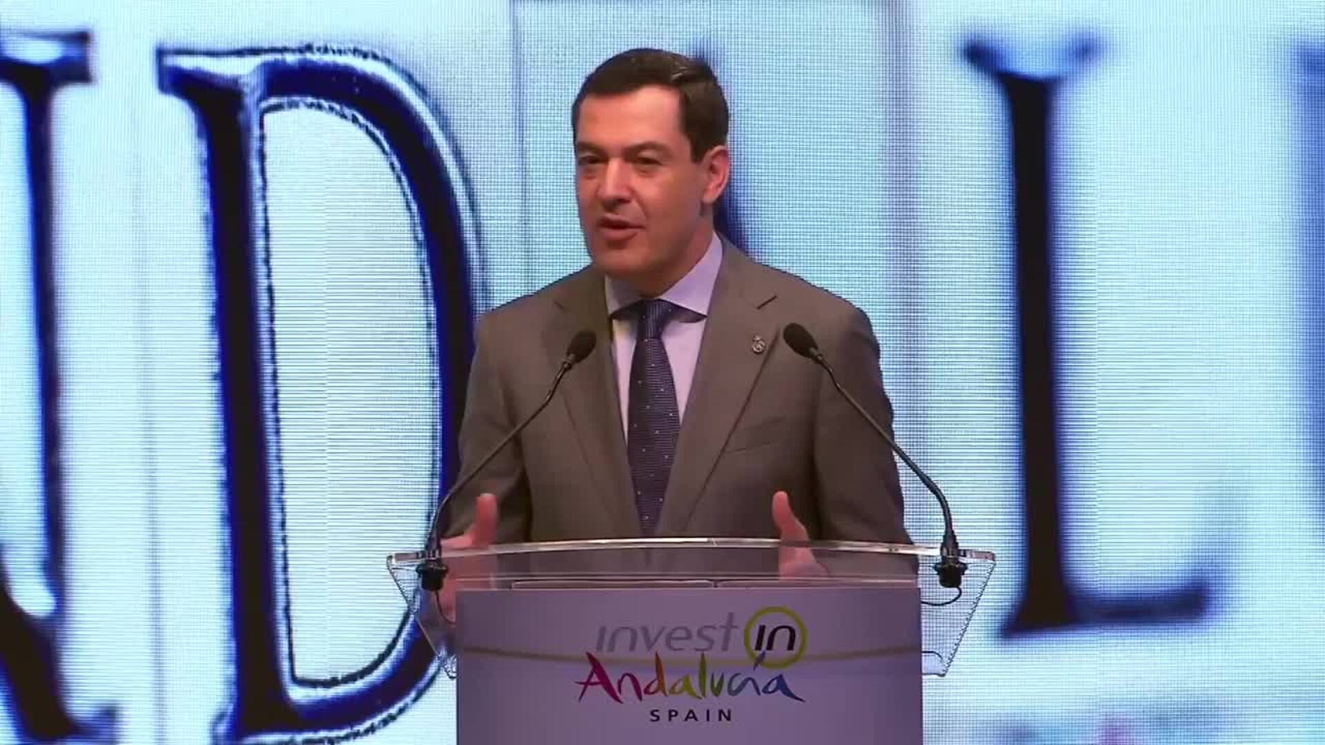 Moreno presenta Andalucía como mejor sitio para invertir: "Andalucía es una apuesta segura"