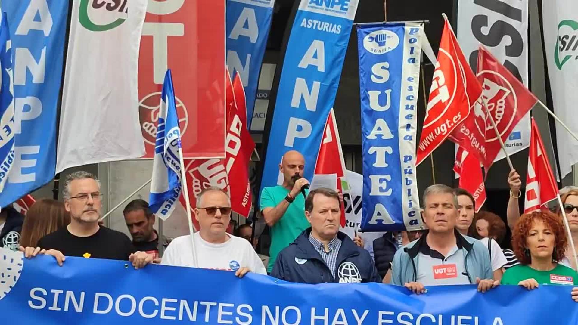 Los docentes retoman la movilización en Asturias ante la negociación con el Principado