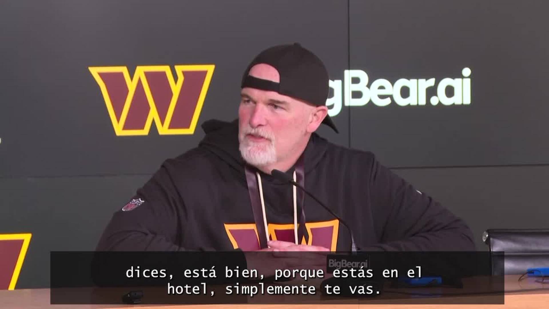 Dan Quinn (Commanders): "Sientes la energía de la ciudad"
