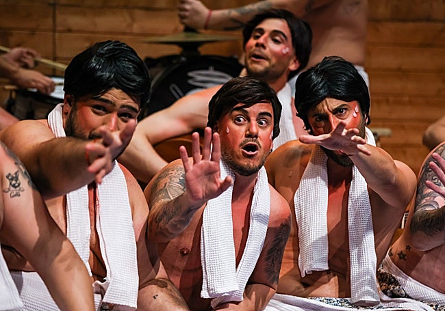 Murga 'Los ahumaos' en la segunda preliminar del COAC Málaga 2026.