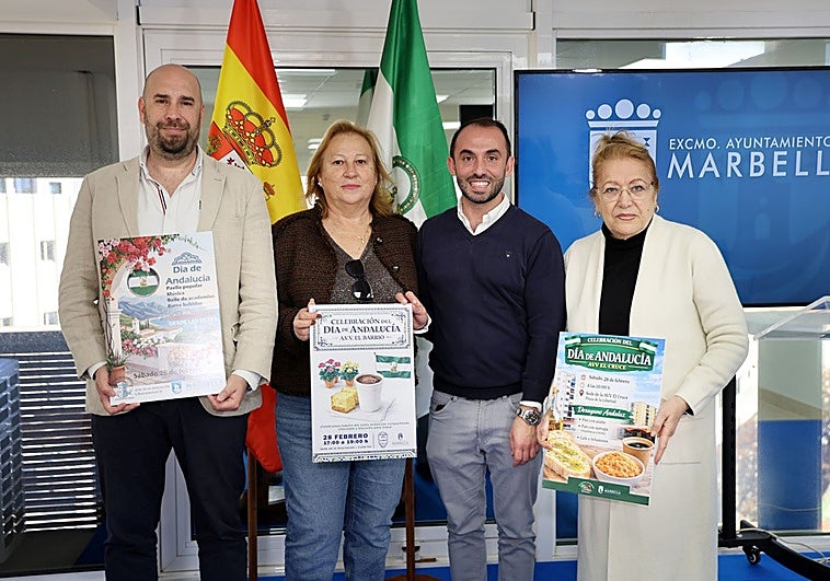 Baile, paella y comidas tradicionales en las celebración del Día de Andalucía de tres asociaciones vecinales de Marbella