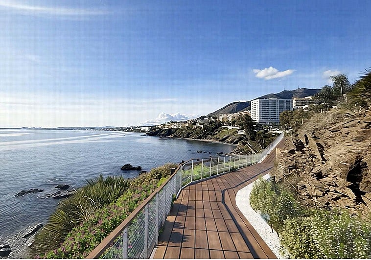 De la playa a los acantilados: así será la llegada a Benalmádena de la Senda Litoral