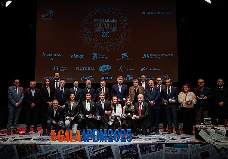 La Asociación de Periodistas Deportivos de Málaga reconoce a las estrellas de 2025