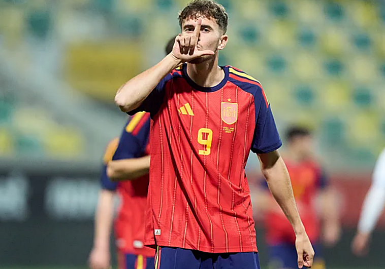 Adrián Niño demuestra su instinto goleador en la sub-21