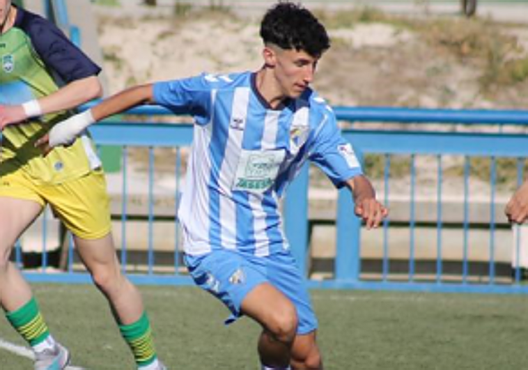 El juvenil malaguista que marcó casi desde el centro del campo