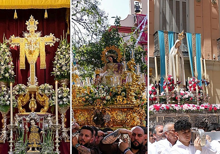 Fin de semana de procesiones: la Divina Pastora, la Virgen de Fátima y la Santa Cruz de Salesianos tomarán las calles