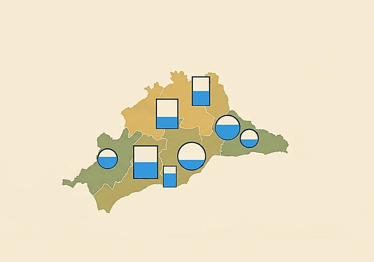 Estado de los embalses de Málaga el jueves, 07 de mayo de 2026