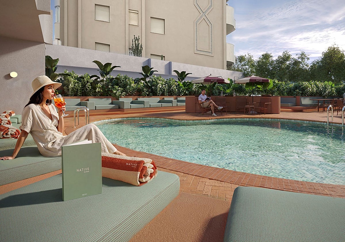 Recreación del proyecto del futuro hotel de Numa en Marbella, que tendrá 70 habitaciones.