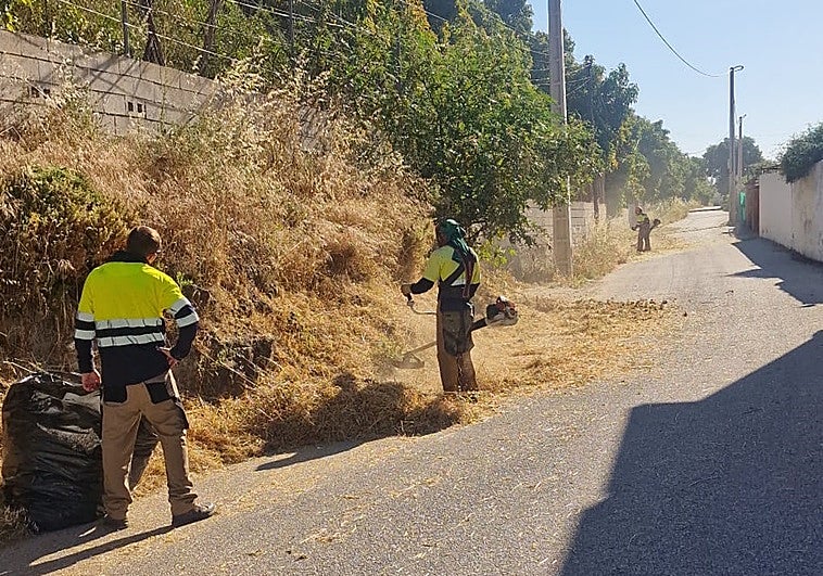 Prevención de incendios en Alhaurín de la Torre: limpieza, desbroce y un cortafuegos de 25 metros