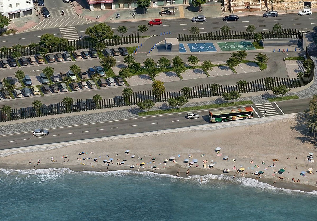Un nuevo 'parking' con 135 plazas mejorará el acceso a los Baños del Carmen y a Pedregalejo