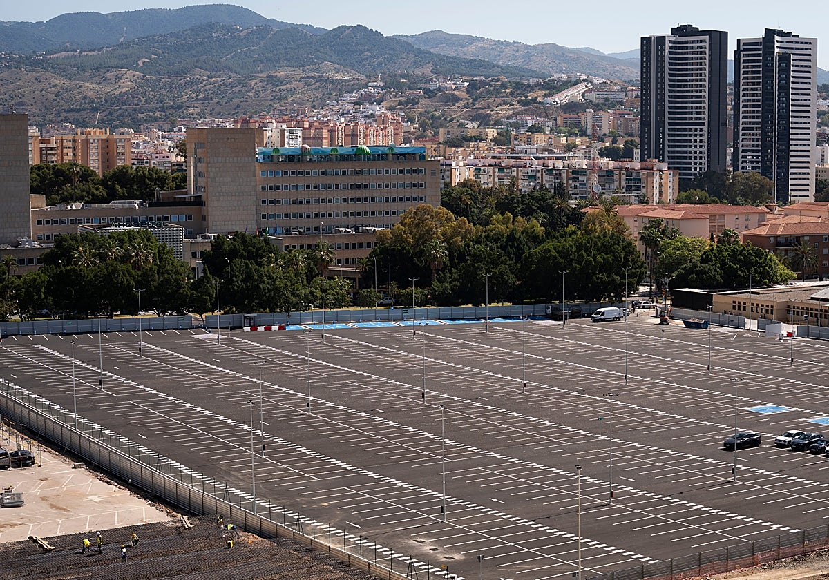Las obras del futuro parking del tercer hospital de Málaga se encuentran ya en fase de cimentación