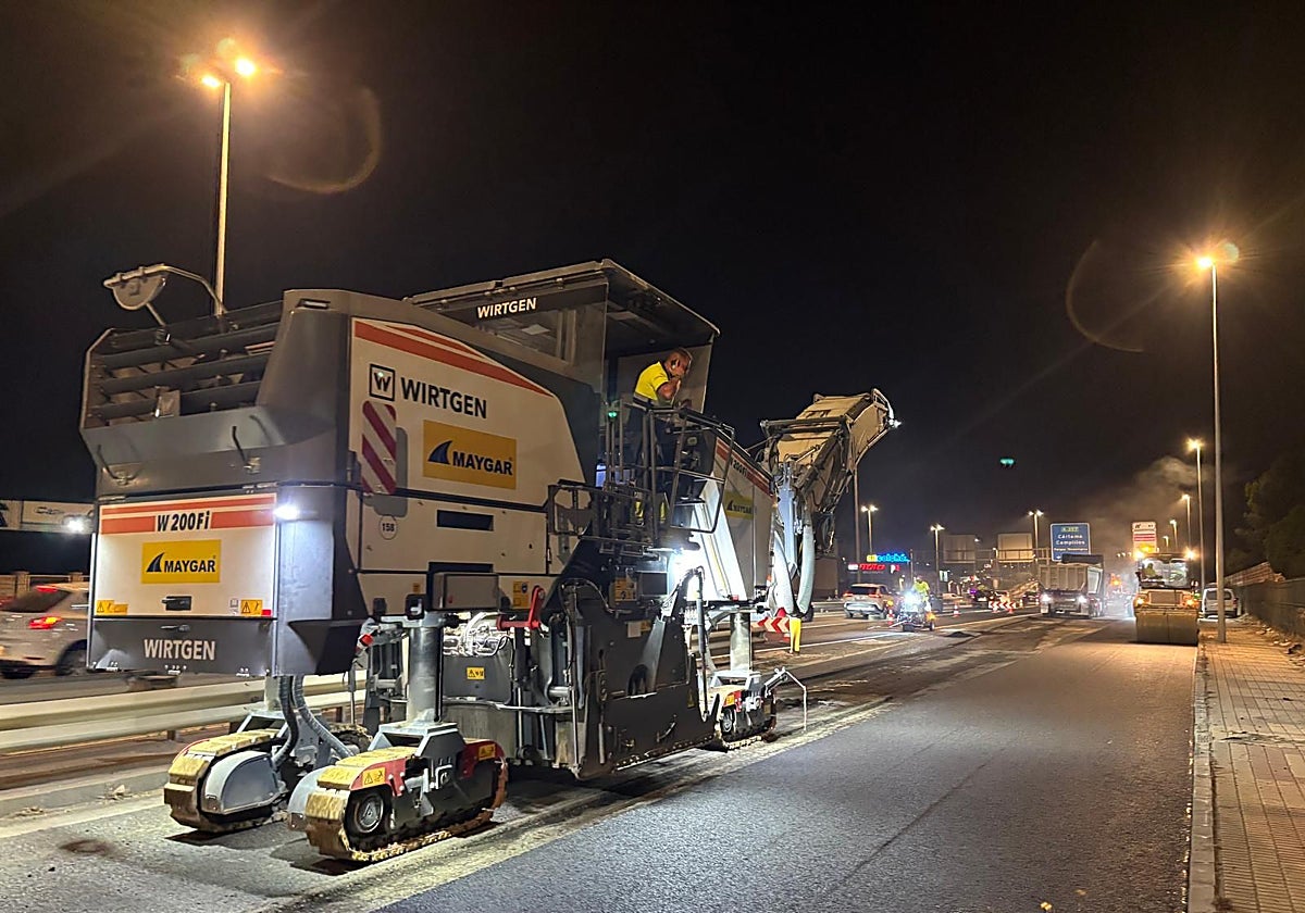 Arbetet börjar med att återuppbygga motorvägen A-357 vid dess tillfart till Malaga