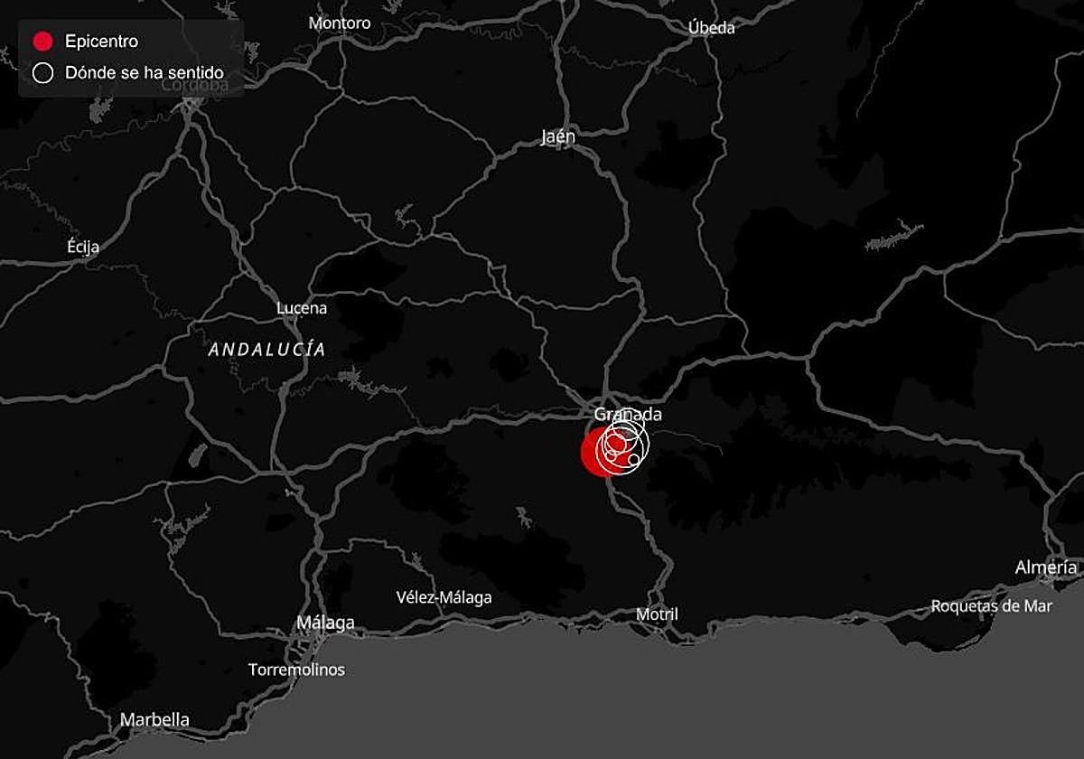 Dos terremotos de 4,6 y de 4 de magnitud con epicentro en Granada se dejan sentir de nuevo en Málaga