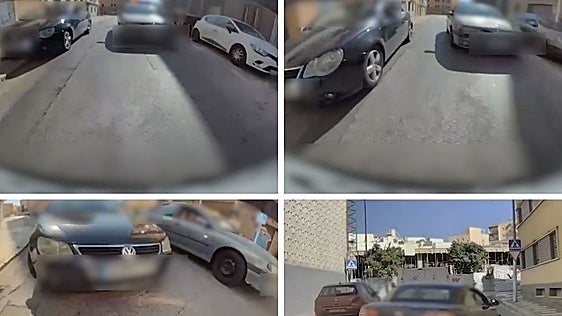 El conductor de un Tesla graba una conducción temeraria por las calles del Centro de Málaga