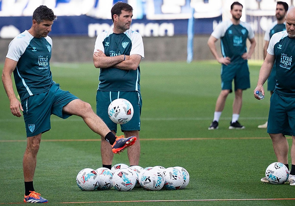 Juanfran Funes, junto a Juan Carlos Andrés.