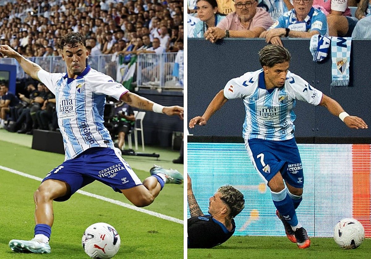 Rafita y Haitam quieren quedarse en el once del Málaga