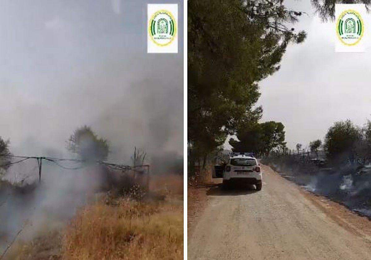 Declarado un incendio forestal en Pizarra este martes