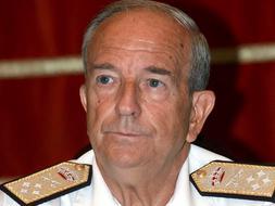 En la imagen, el que fuera jefe del Estado Mayor de la Defensa (JEMAD), almirante general Antonio Moreno Barberá, uno de los cinco altos mandos militares acusados por Grande-Marlaska. /EFE