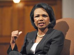 Un escolar pone en un aprieto a Condoleezza Rice