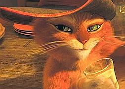 Gato se calza las botas en 3D y se olvida de 'Shrek'