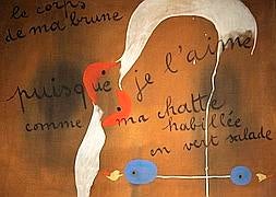 Detalle de 'Poema pintado', de Miró. / Reuters