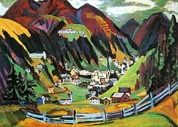 'El valle del Sertig en otoño' es una de las muestras de la exposición. / RC