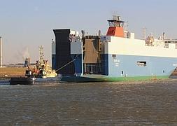 El 'Baltic Ace', uno de los navíos implicados en el accidente. / Afp