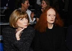 Grace Coddington (d) junto a Anna Wintour. / MujerHoy.com