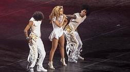 Beyoncé,  en un momento del concierto. Youtube