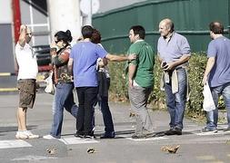 Trabajadores de Fagor, a su salida de la factoría de la empresa en Mondragón. / Gorka Estrada (Efe)