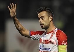 Dani Benítez, en el partido ante el Betis. / Archivo